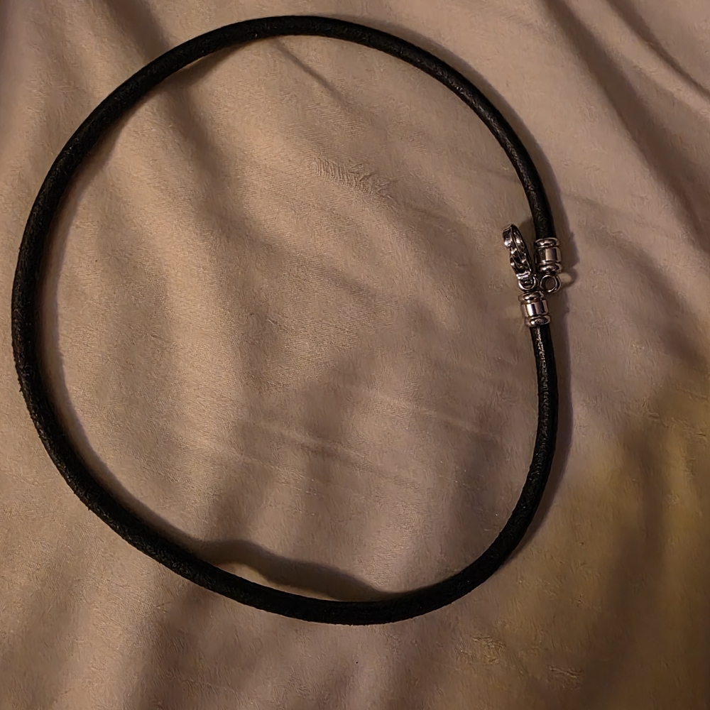 Authentic Bulgari Leather Choker Necklace